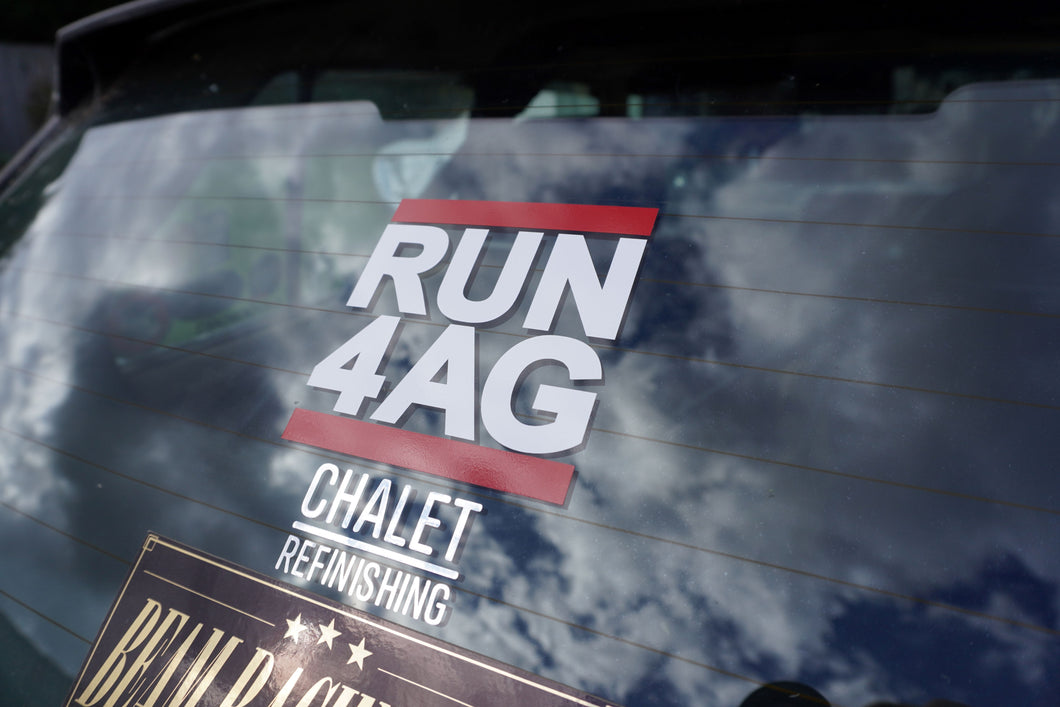 RUN 4AG - Vinyl Decal